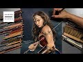 DC, Justice League - Gal gadot as Wonder Woman Drawing [Drawing Hands]