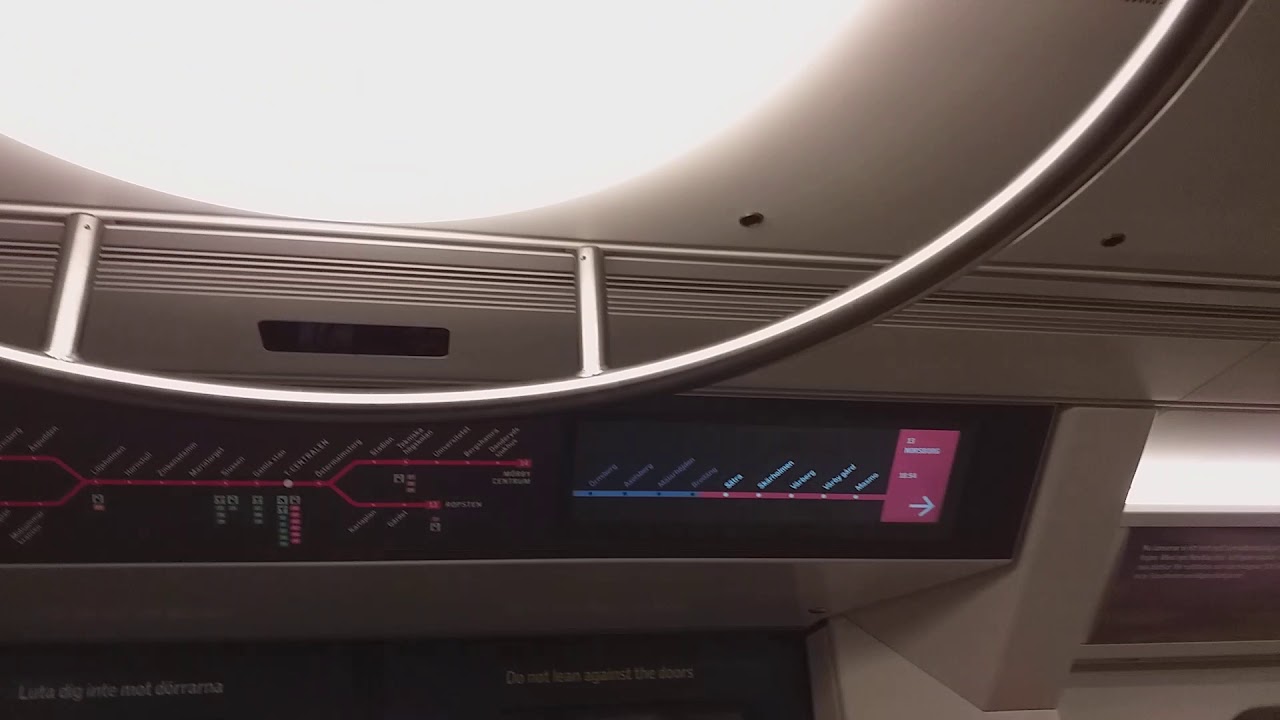 Resan Med C30 Tunnelbana 2310+2308 Från Axelsberg Till Skärholmen.