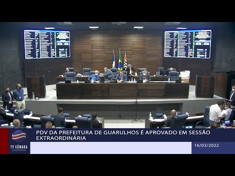 PDV da Prefeitura de Guarulhos é aprovado em Sessão Extraordinária