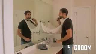 Creative Bathroom Tool Man Hair Beard Shaving Catcher Apron