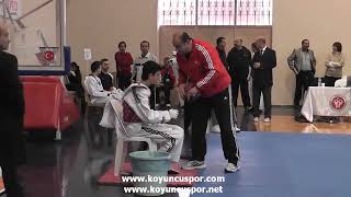 48Kg Huseyin Coskuner - Enes Caglar Turkish Junior Taekwondo Championships 2012