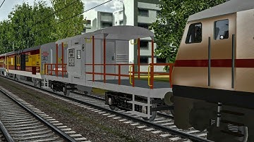 RARE SCENE!!! Caboose seen with Antyodaya Express at Level Crossing in MSTS Open Rails