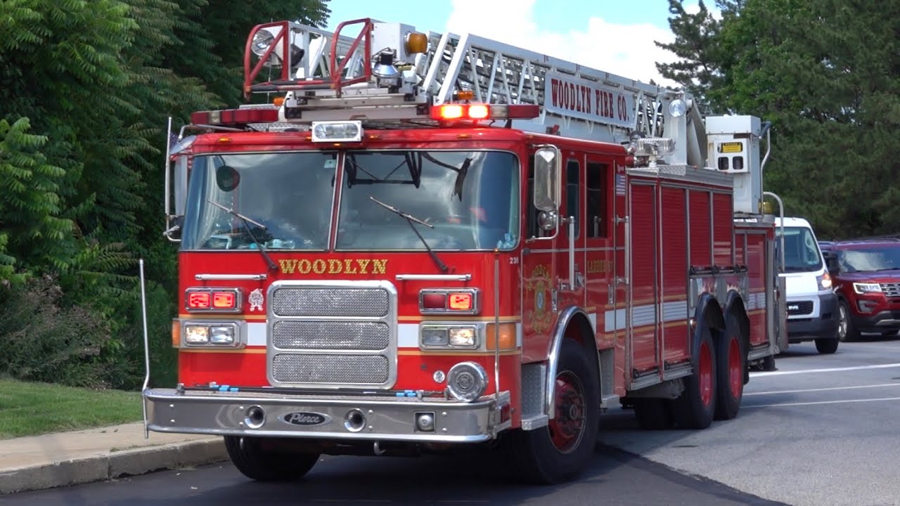 Woodlyn Fire Company Ladder 67 Responding YouTube