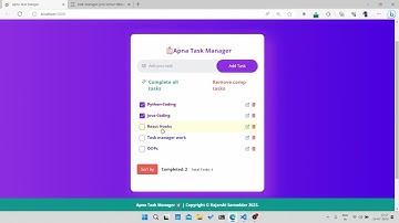 Building a Dynamic Task Manager App with React.js | Week 6 Internship Update at @CelebalTechnologies