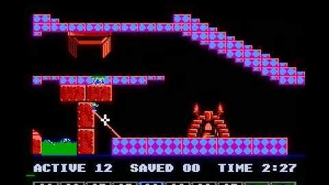 Lemmings (NES) taxing level 14 solution