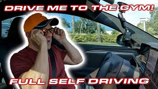Can my Tesla Plaid drive me to the Gym? * Full Self Driving Tips &amp; Tricks