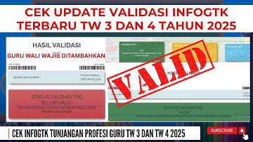 🔴CEK INFOGTK ANDA SEKARANG TW 3 DAN 4 TAHUN 2025, SUDAH MULAI VALID