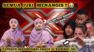 BCL Menangis 😭 SATU STUDIO BANJIR AIR MATA !! Mendengar suara si kembar - PARODI X Factor Indonesia