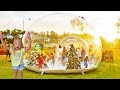 6 Year Old Everleigh Spending 24 Hours Inside Real Life Snow Globe!!!