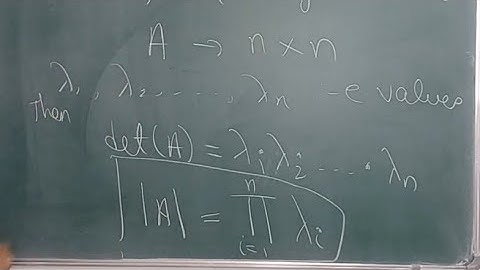 Determinant of a matrix is equal to product of eigenvalues. Proof and simple example.