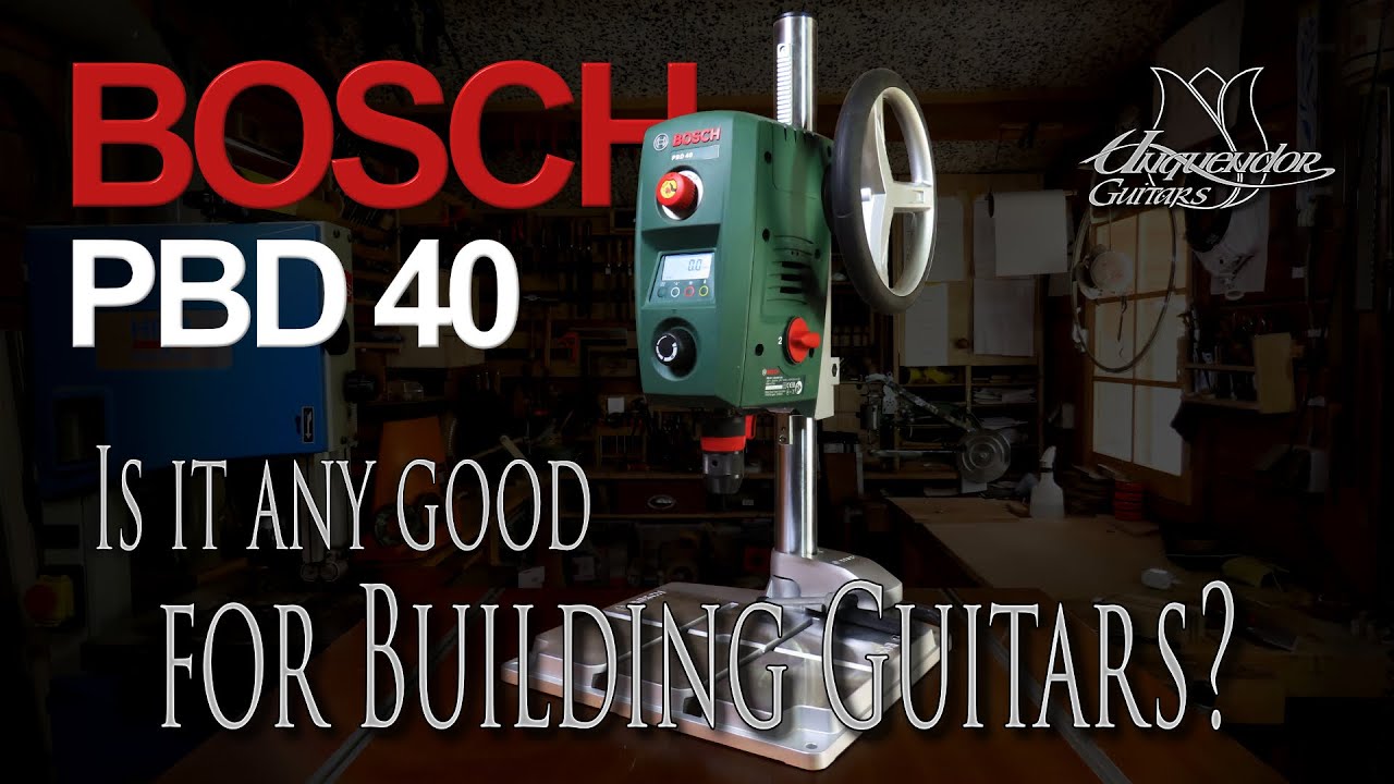 Is the BOSCH PBD40 pillar drill any good for Building Guitars?? - Tool  review. - YouTube