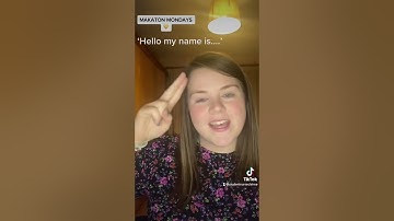 Makaton Monday - hello my name is….