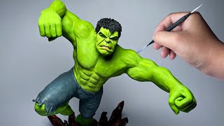 Hulk Sculpture Clay Timelapse ｜ Kay's Clay  #shorts Resimi