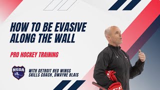 How to Be Evasive Along The Wall: PRO HOCKEY TRAINING