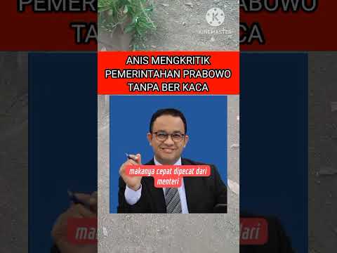Anis kritik pemerintahan prabowo  #beritaterkini #anisbaswedan #prabowo