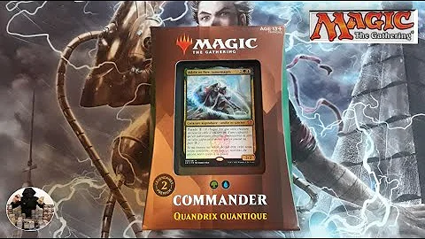 I open the deck commander Strixhaven Quandrix Quantique, Magic The Gathering cards