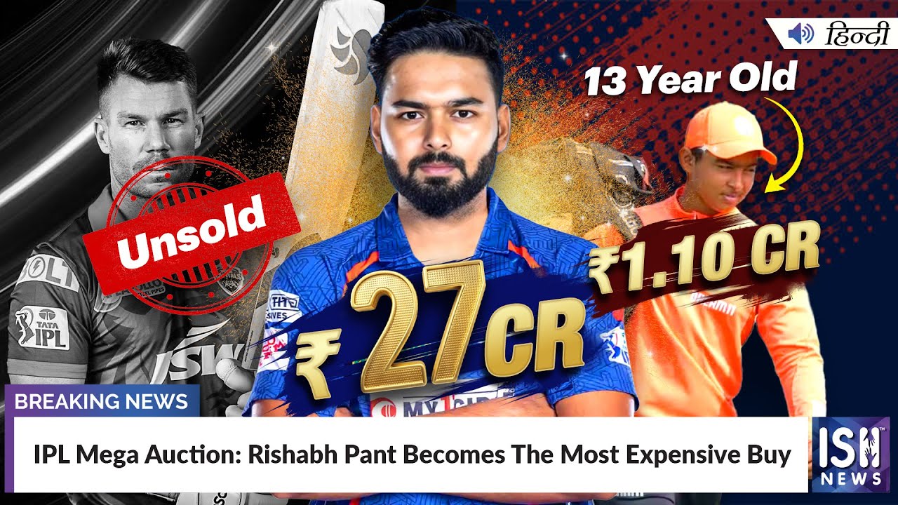 IPL Mega Auction: Rishabh Pant Becomes The Most Expensive Buy | ISH News