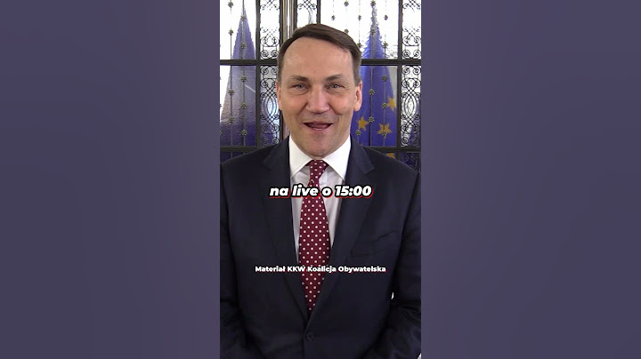 Już dziś o 15:00 bądźcie z nami podczas transmisji na żywo z Ministrem Radosławem Sikorskim.