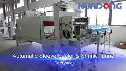Automatic Sleeve Wrapper Web Sealer, Water Bottles Shrink Wrapping Machine
