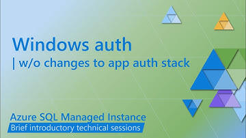 Windows Authentication for Azure SQL Managed Instance