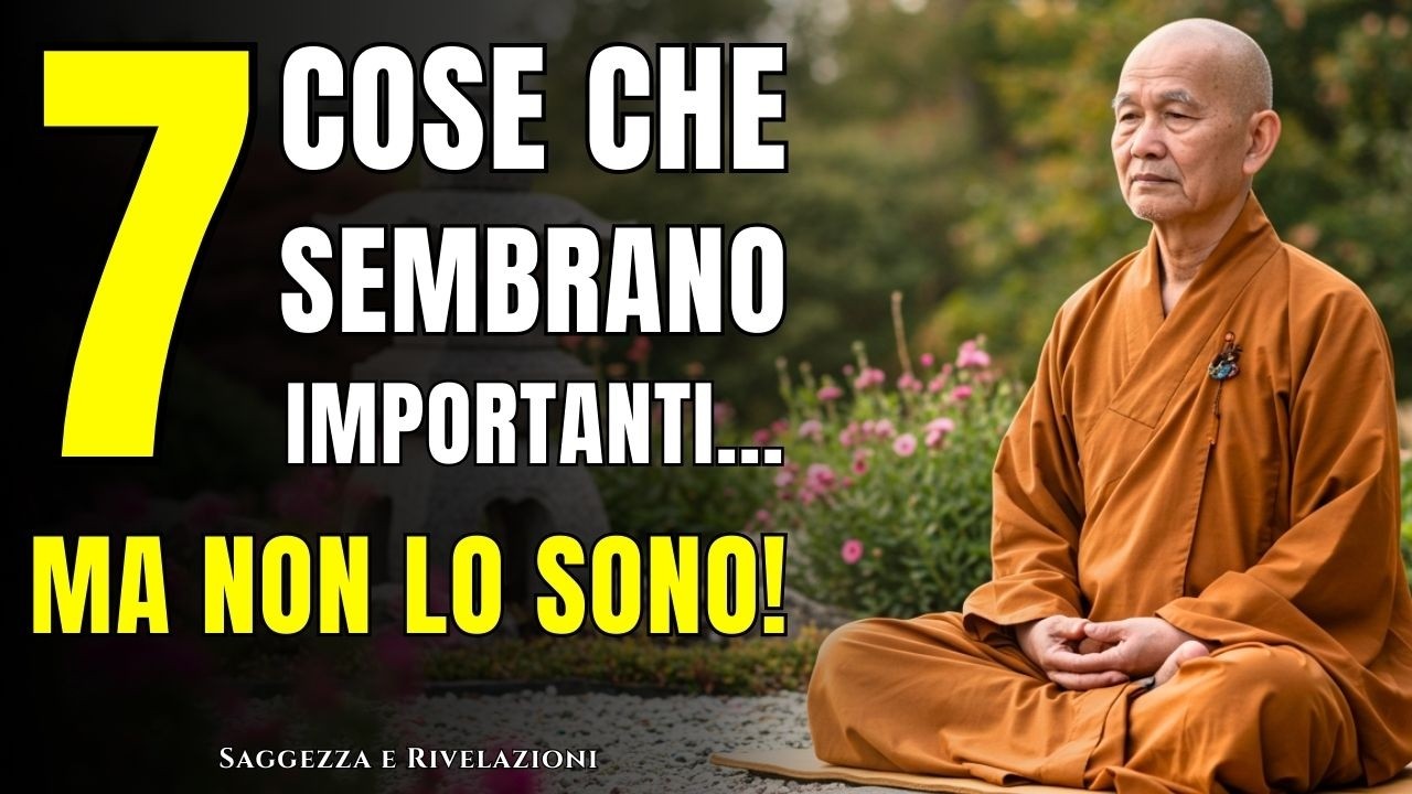 7 COSE CHE NON SONO IMPORTANTI MA TU PENSI CHE LO SIANO | Insegnamenti del Buddismo