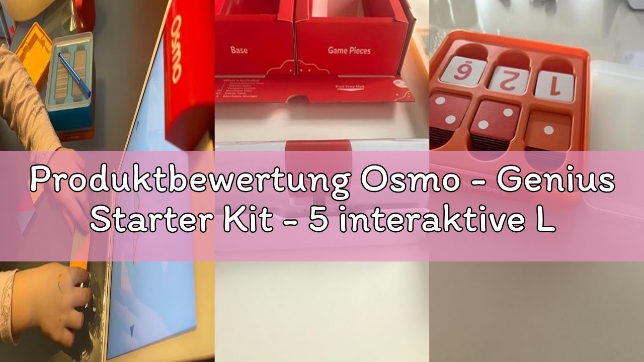 Produktbewertung Osmo - Genius Starter Kit - 5 interaktive Lernspiele - Alter 6-10 Jahre - Mathemati