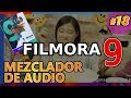 FILMORA 9: MEZCLADOR DE AUDIO, maestro de volumen de pistas. Tutorial 18 en español