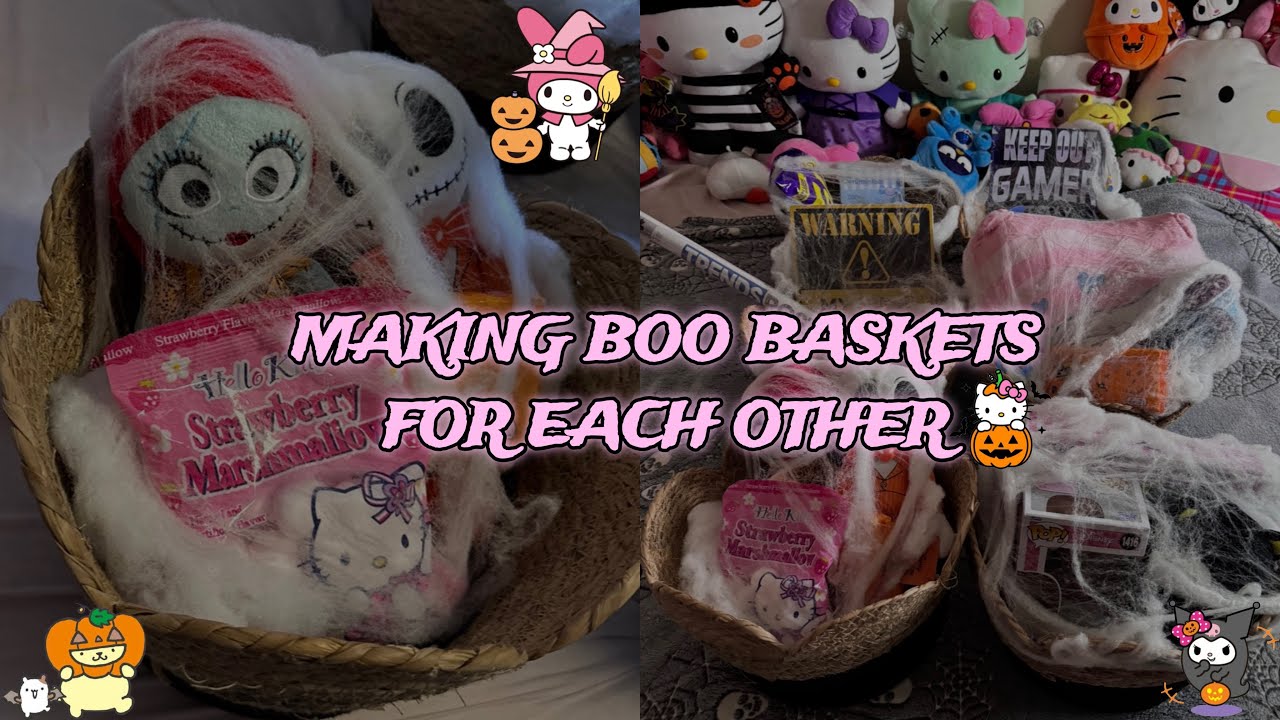 making halloween boo baskets for each other🫶🏼🫶🏼 - YouTube