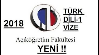 Türk Dili-1 (Vize)