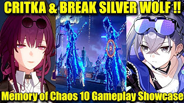 E0 S0 CRIT KAFKA & BREAK EFFECT SILVER WOLF !! MOC 10 Critka Gameplay Showcase | Honkai Star Rail