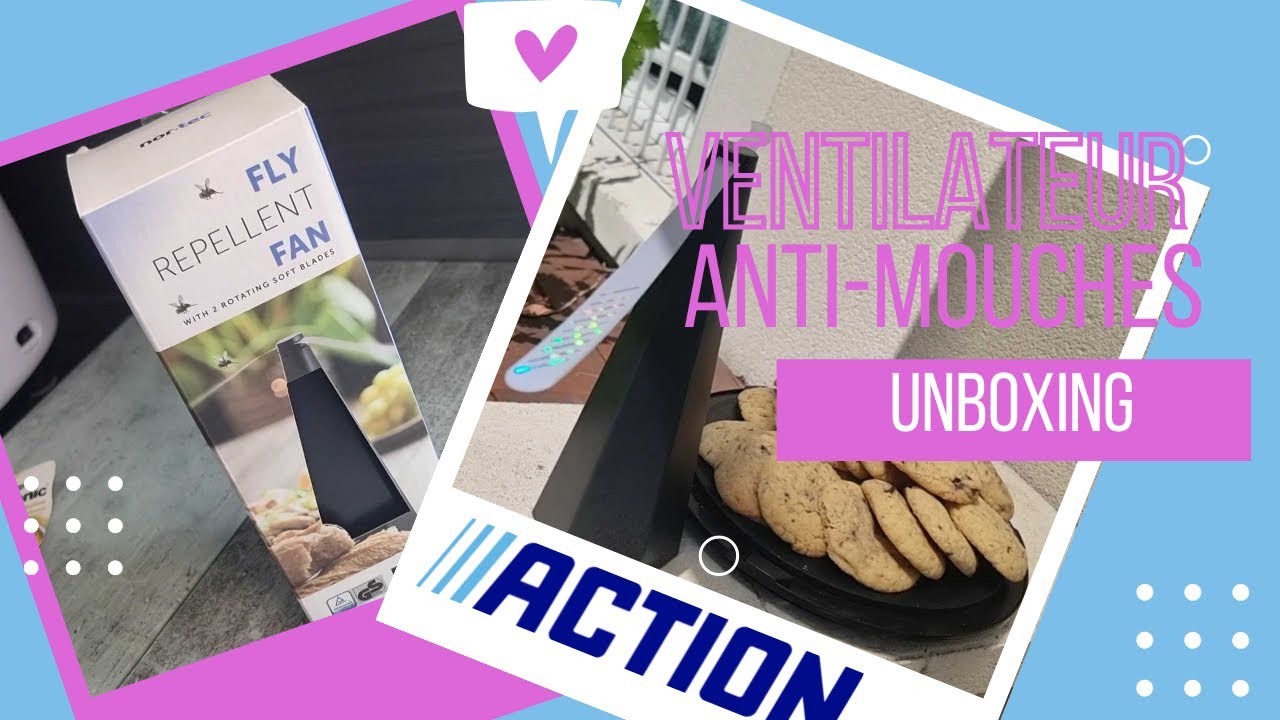 Unboxing - ventilateur anti mouches d'Action 