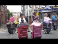 Granny Turismo: Formation dancing grannies on shopping trolleys at Tramlines