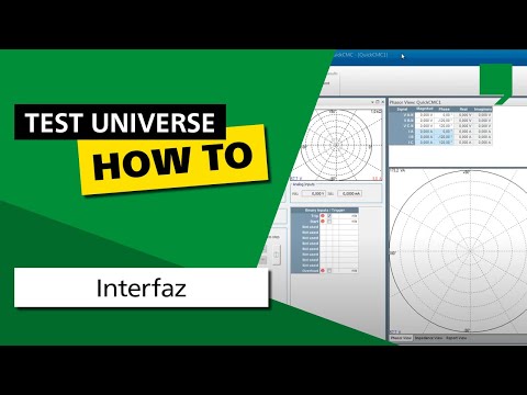 Interfaz de Test Universe