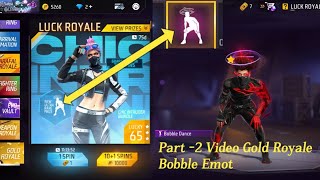 Free Fire Max//Part 2 Video Gold Royale Bobble Dance Emot//How Too Bobble Dance Emot In Free Fire?