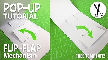 Snappy Flip-Flap Pop-up Card Tutorial with template (basic difficulty DIY)