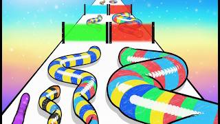 WORM RUN! 🪱🐍  GUMMY WORM GO! Top Android Game! Max Level 206 210 screenshot 5
