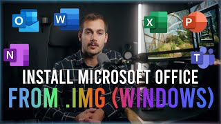 how to install ms office from .img or .iso file (pc/windows)