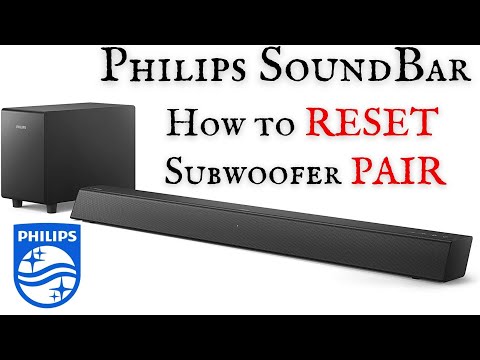 Muligt Fancy Pointer How to RESET PHILIPS SOUNDBAR and subwoofer PAIR - Philips B5305 Sound Bar  - YouTube