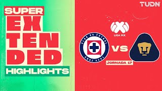 HIGHLIGHTS - Cruz Azul 2-3  Pumas | Liga MX - Jornada 17 Apertura 2025 | TUDN
