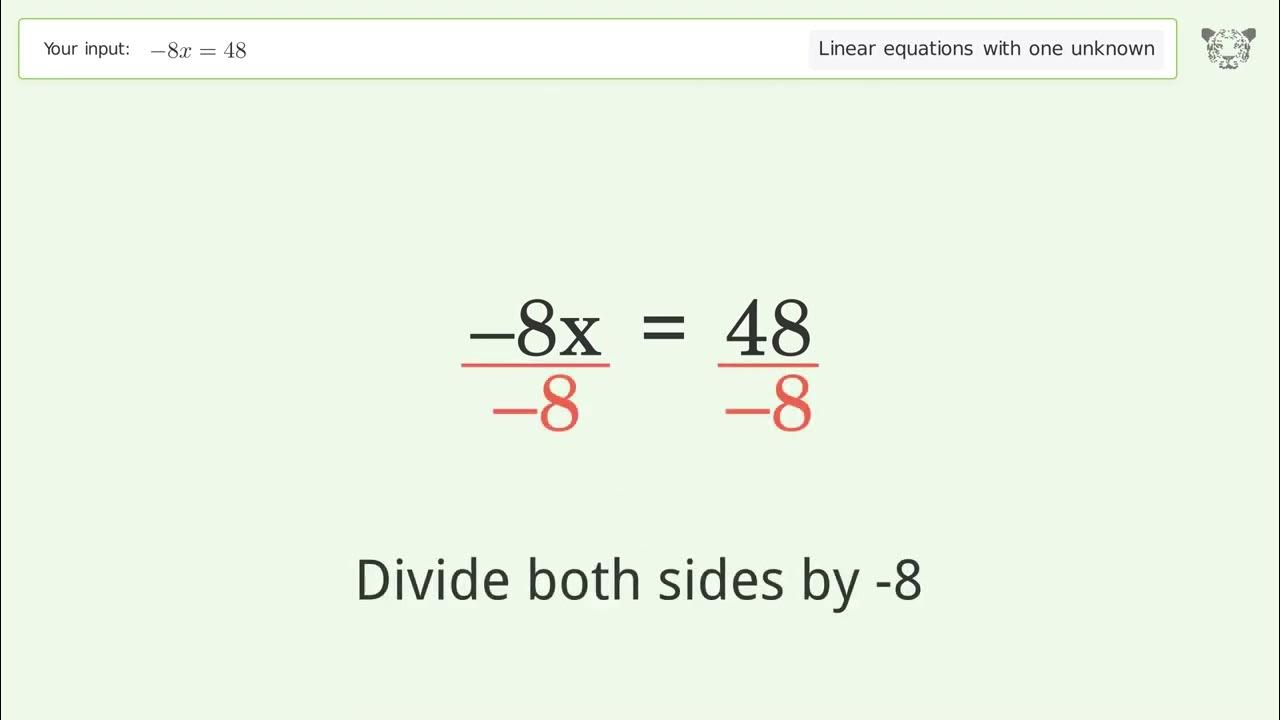 linear-equation-with-one-unknown-solve-8x-48-step-by-step-solution