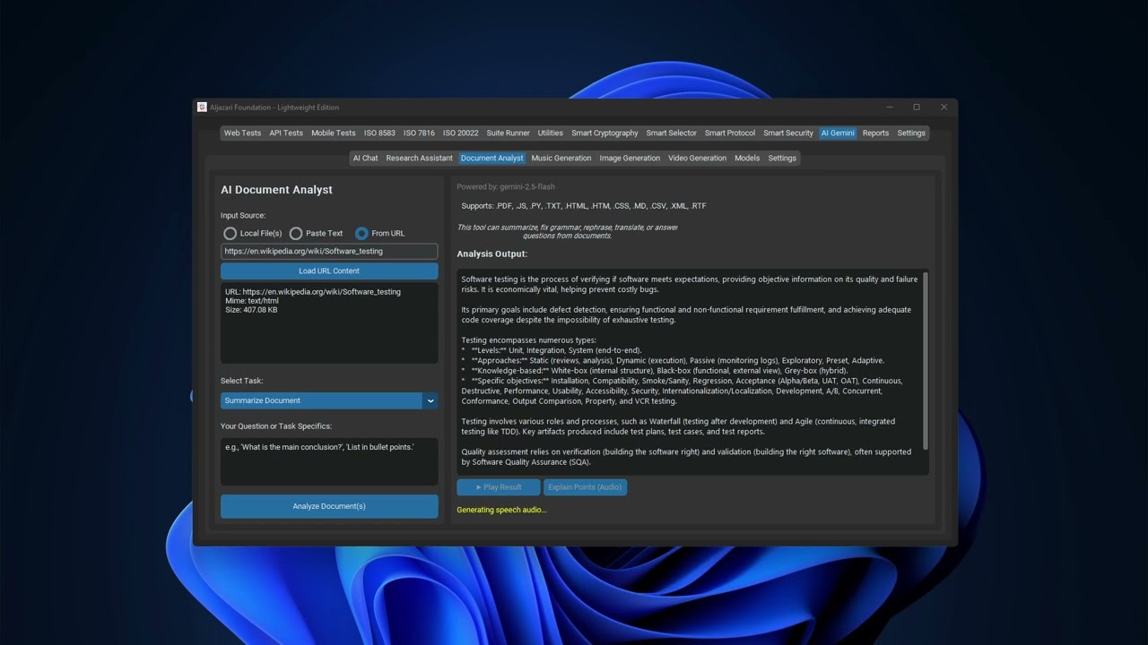 AI Document Analyzer (Support PDF, CSV, HTML, etc)