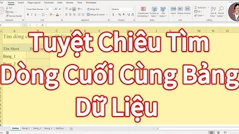 Tuyệt Chiêu Tìm Dòng Cuối Cùng Bảng Dữ Liệu 📊 #excel #phandongexcel