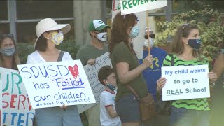 Parents calling for more transparency in reopening plans for SDUSD