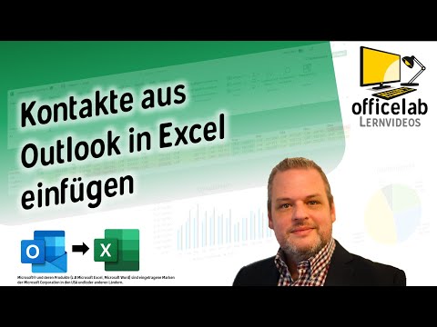 Kontakte von Outlook in Excel übernehmen ? Exportieren und Importieren in Microsoft Office (2022)