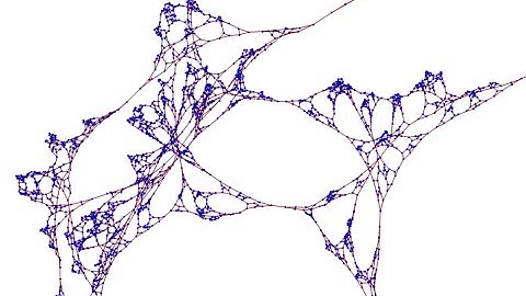 Chaotic Network Growth - Dimension And Structure
