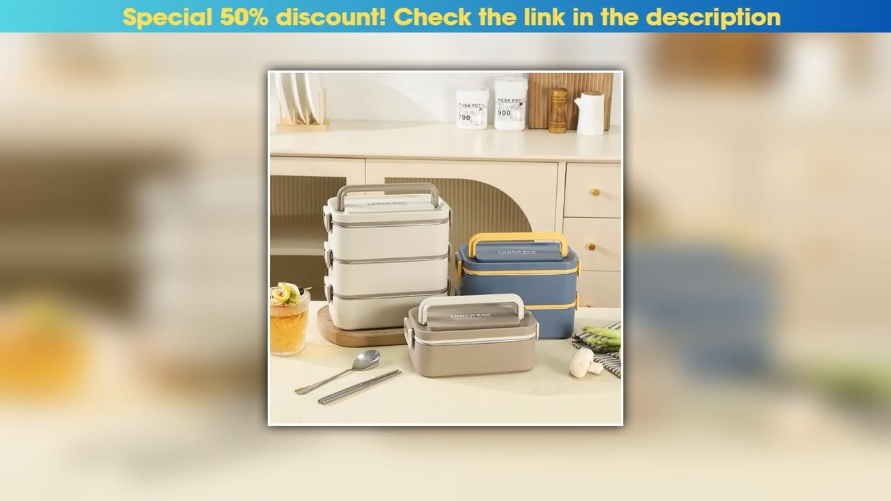 Hands-on 304 stainless steel lunch box multi layer portable Sealed lunch box Large capacity student