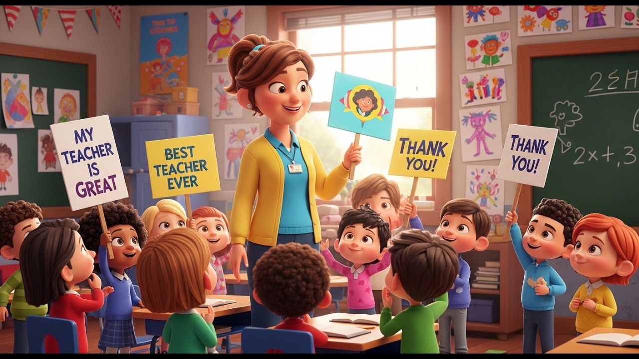 My Teacher Is Great 🍎 | Thank You Teacher Song for Kids | Fun Classroom ...