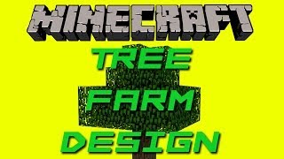 Minecraft: Compact Tree Farm Design (EASY)