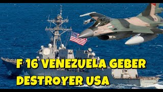VENEZUELA FIGHTER JETS ARE GETTING HOTTER, THREATENING AMERICAN DESTROYER AT CLOSE UP