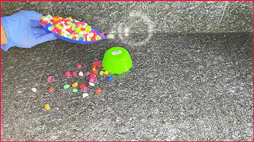 Oddly Satisfying Reverse Video with Colored Marble Beads ASMR #marblesatisfyingasmr #dominomarble